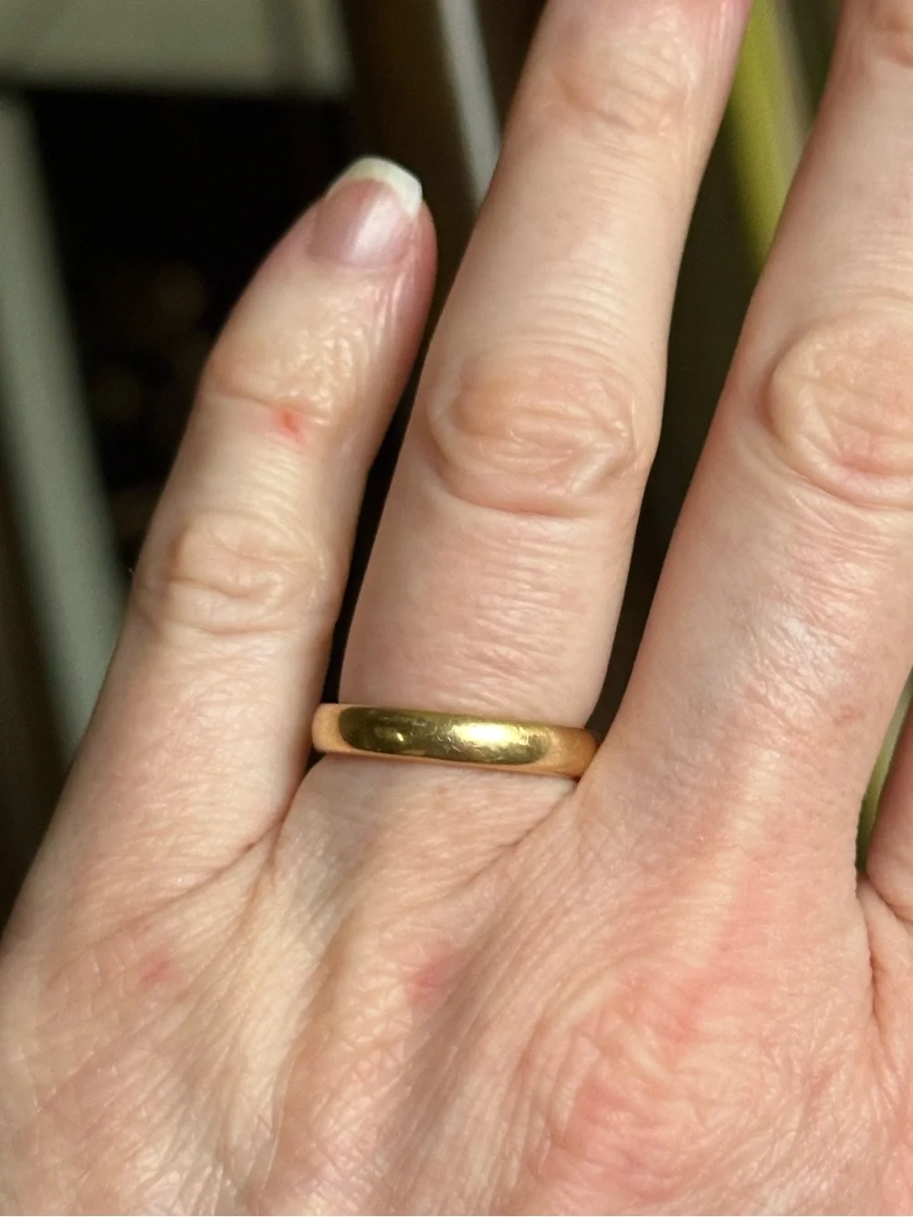 Antique Tiffany & Co. 18k Yellow Gold Wedding Band Ring 1900’s 6.5 Comfort Fit - Picture 7 of 13